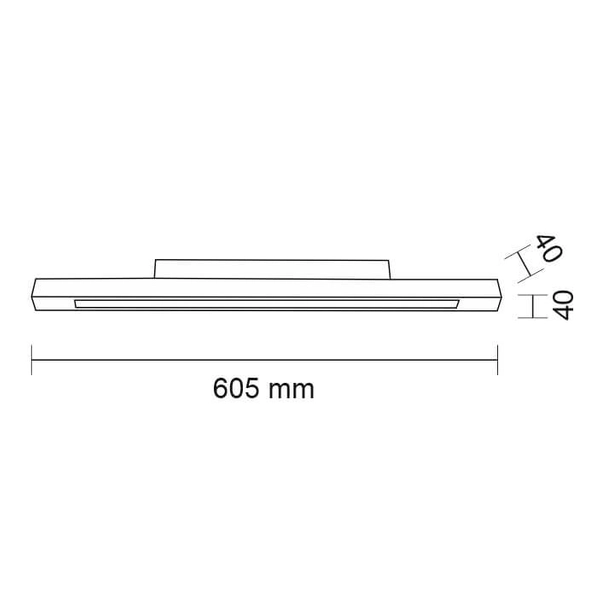 LAMPA sufitowa OTARU 7768 Shilo prostokątna OPRAWA natynkowa LISTWA do łazienki LED 19,2W 3000K IP44 biała