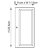 Ścienna lampa do ogrodu Oxford 53803 IP44 metalowy lampion srebrny
