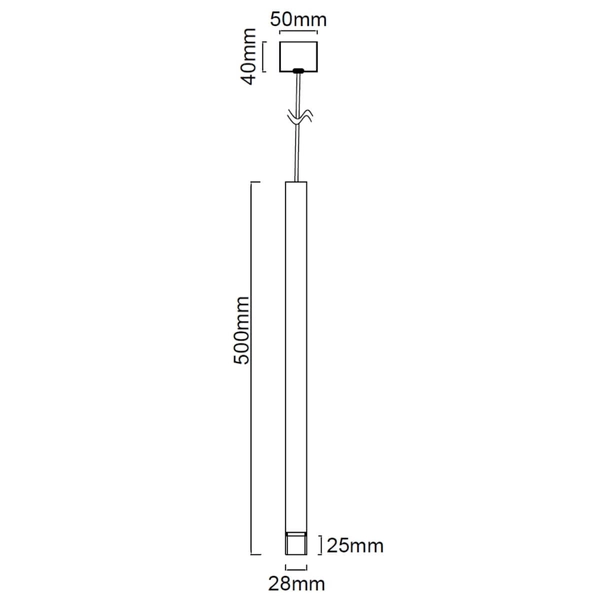 Minimalistyczna lampa wisząca Q I zwis pojedynczy biało złoty