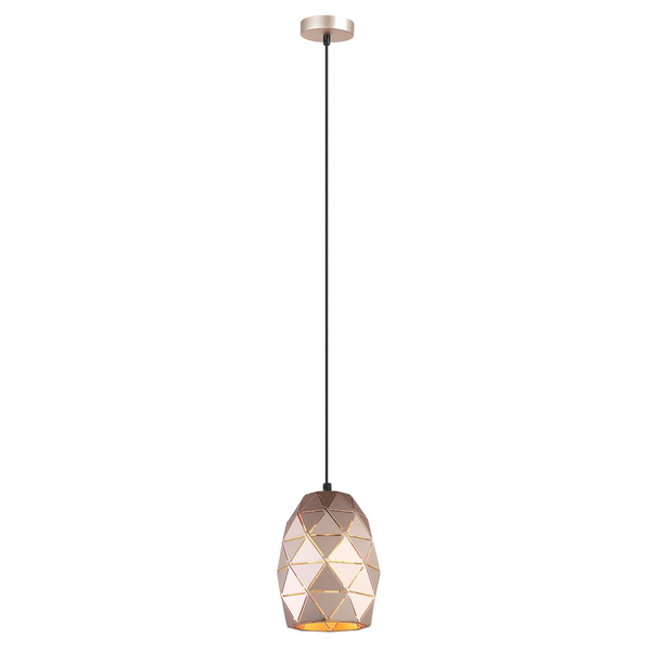 LAMPA wisząca HARLEY MDM-3480/1 GD Italux geometryczna OPRAWA metalowa zwis szampański