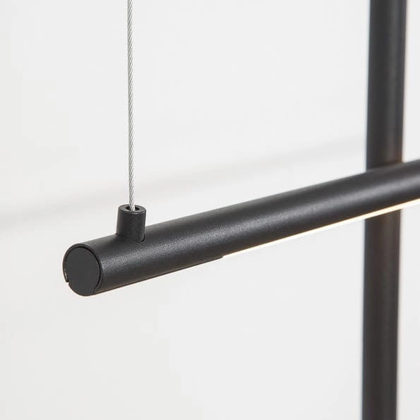 LAMPA wisząca BUGA LE41353 Luces Exclusivas minimalistyczna OPRAWA zwis LED 35W 3000K tuby czarne