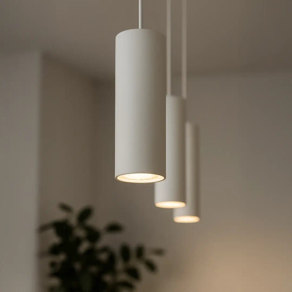 Industrialna lampa wisząca 1-fazowa szynowa Pipe Track ML2125 biały