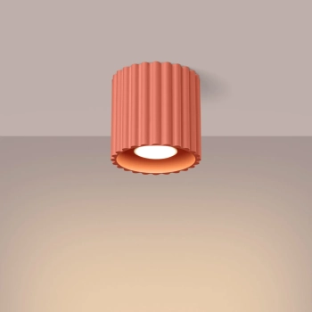 Lampa sufitowa tuba AURA SL.1824 brzoskwiniowa ryfel 1xGU10 do salonu