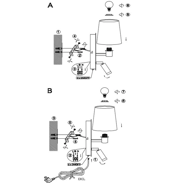LAMPA ścienna MARRIOT 271470207 Trio regulowana OPRAWA kinkiet LED 3,1W 3000K abażurowy nikiel biały