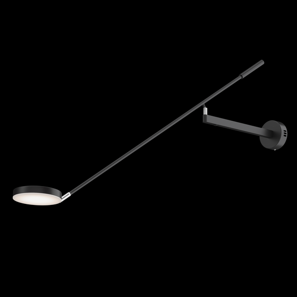 Lampa ścienna Fad MOD070WL-L6B3K LED 12W 3000K regulowana czarna