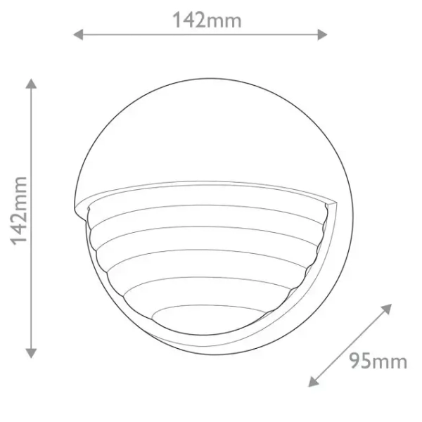 Okrągła lampa ścienna Palais QN-PALAIS-WS-PN LED 9W 3000K szklana nikiel