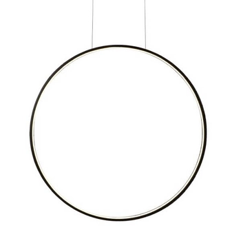 Wisząca lampa czarna Agaro 5312 LED 27W 4000K ring nad łóżko