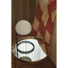 Stolikowa lampa okrągła Wilson 2412575003 biała czarna