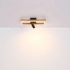 Nowoczesna lampa sufitowa Mandera 67287D1 LED 36W 3000K drewniana czarna