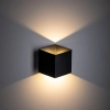 Elewacyjna naścienna lampa Cube 18182 LED 3000K kostka IP54 czarny