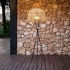 Lampa podłogowa ażurowa Amalfi LUMAMA145BXWLNW King Home na taras IP54 beżowa