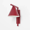 Metalowa lampa ścienna do jadalni Form 1108C15 Aldex stożek czerwony