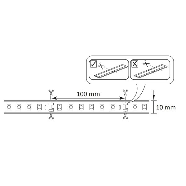 Wodoodporna taśma LED 319326 24W 5m RGB+4000K biała