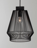 Druciana lampa wisząca GUAYMAS LE42928 Luces Exclusivas loftowa czarna
