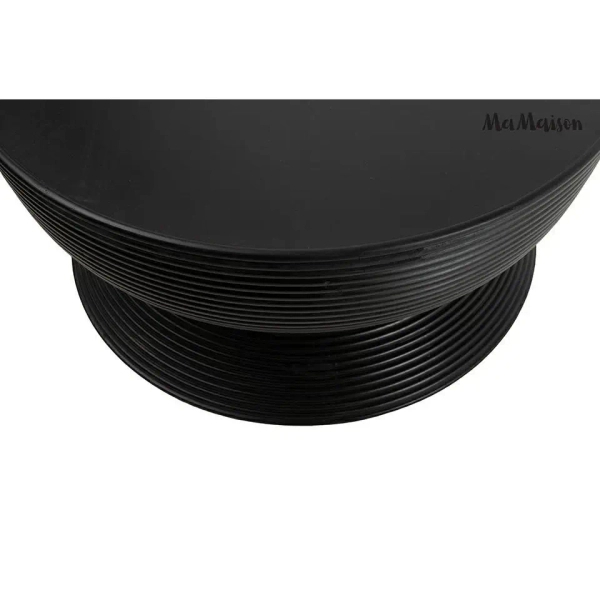 Drewniany stolik kawowy LAPIS MM001501100404 czarny do salonu 75cm