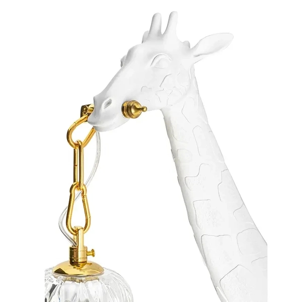 Ścienna lampa designerska GIRAFFE MSE1501100400 żyrafa crystals biała