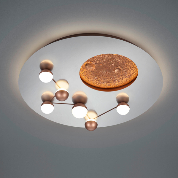 Lampa sufitowa ZODIAC 644810107 LED 42W 2300-4000K ściemniana srebrna złota