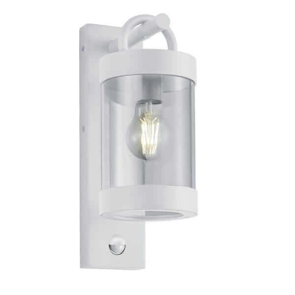 Industrialna LAMPA elewacyjna CUSTYRA DL131204169 Trio ścienna OPRAWA ogrodowa outdoor z czujnikiem ruchu IP44 biała