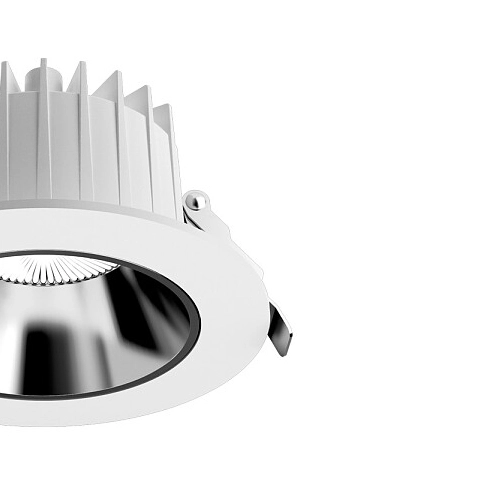 Sufitowa LAMPA wpust KEA 8772 Nowodvorski łazienkowa OPRAWA wpust LED 20W 4000K metalowy IP44 biały