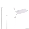 Minimalistyczna lampa wisząca GEOMETRIC P0272 LED 79,8W 3000K metal biała