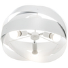 Sufitowa lampa Tornado 1115 Zumaline okrągła do salonu biała