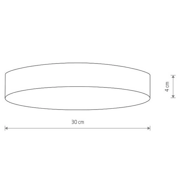 Plafon okrągły natynkowy Lid Round 10418 Nowodvorski LED 50W 4000K czarny