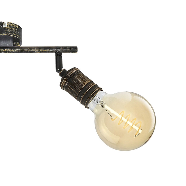 Reflektorki złote antyczne Fidel 3215 przysufitowa lampa do kuchni