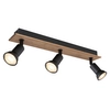 Lampa sufitowa z regulacją Drew 57998-3W drewno czarna