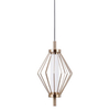 Druciana lampa wisząca Sevil PND-34403-1-HBR LED 5W 3000K diament złoty