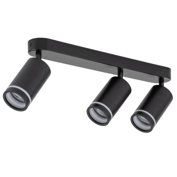 Sufitowa lampa do jadalni Jet 6914 tuby regulowana metalowa czarna