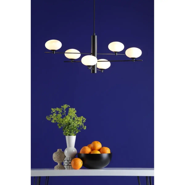 Molekułowa lampa wisząca Jasper JAS0622 kule białe czarne