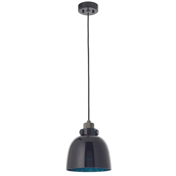 Lampa wisząca loftowa L&-180955 Light& przyciemniane szkło czarna