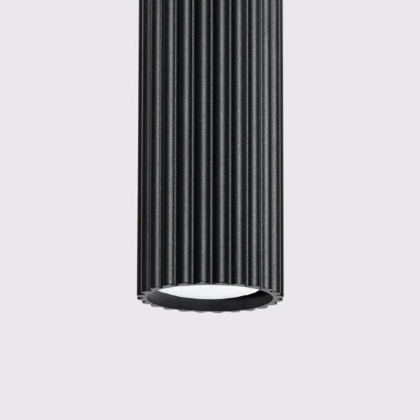 Lampa wisząca potrójna KARBON SL.1575 tubka podłużna czarna