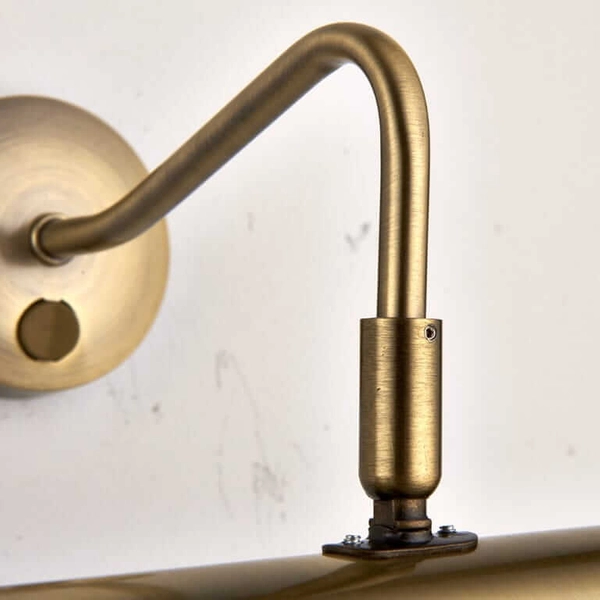 Ścienny kinkiet nad lustro Turner PL200-E14-SWAN Endon metal mosiądz