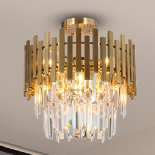 Sufitowa lampa glamour Aspen ML8810 Milagro kryształowa złota