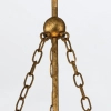 Lampa wisząca nad stół Sawgrass QN-SAWGRASS-3P-DG-O z łańcuchami złota