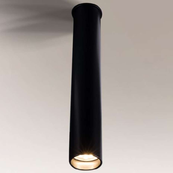 Downlight LAMPA sufitowa YABU 1167 Shilo metalowa OPRAWA tuba PLAFON czarny