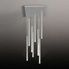 LAMPA wisząca YABU 7577 Shilo metalowa OPRAWA sople ZWIS kwadratowy tuby białe