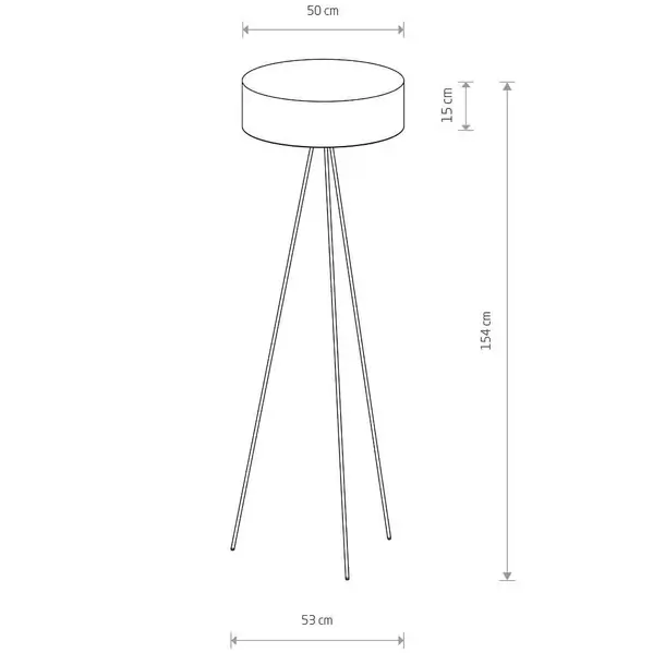 Stojąca lampa podłogowa Cadilac 7988 Nowodvorski walec czarna