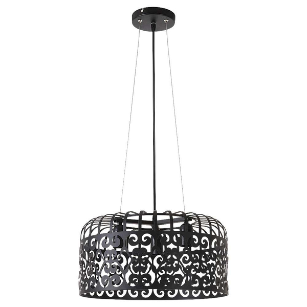 LAMPA wisząca ALESSANDRA 2158 Rabalux metalowa OPRAWA ażurowy zwis vintage czarny