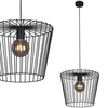 LAMPA druciana Soul K-4641 Kaja wisząca OPRAWA metalowy ZWIS klatka czarna