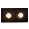Kwadratowy downlight TUBE 22953/02/30 Lucide spot do sypialni czarny