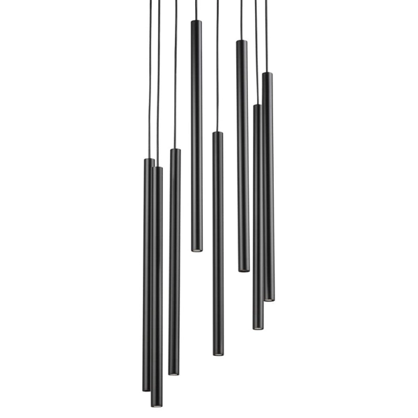 Lampa wielopunktowa wisząca Sopel 33628 Sigma okrągła tuby czarna