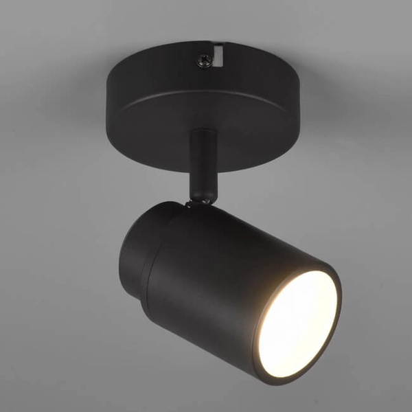 Regulowany reflektorek ścienny BRISA DL132880400 IP44 czarny