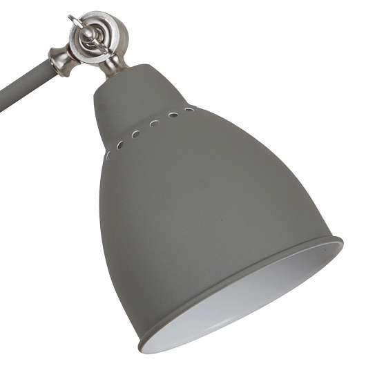 Biurkowa LAMPKA stojąca SONNY MT-HN2054-1-GR Italux industrialna LAMPA stołowa loft szara