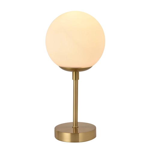 Złota lampa stołowa Dorado LP-002/1T S Light Prestige szklana kula na biurko