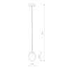 Sufitowa lampa łazienkowa Ice Egg 8124 IP44 jajo metalowa biały czarny