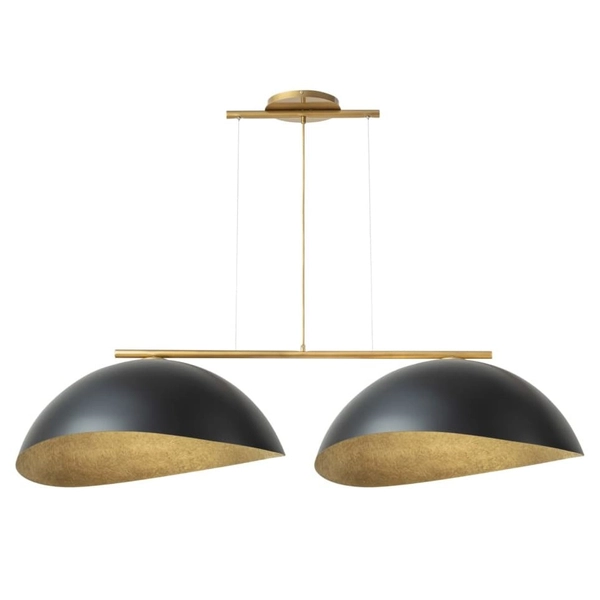 Lampa do jadalni wisząca nad stół Solar 40572 Sigma czarna złota