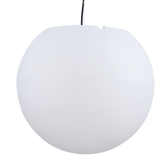 Ogrodowa lampa wisząca Cumulus 9607 kula na taras outdoor biała 