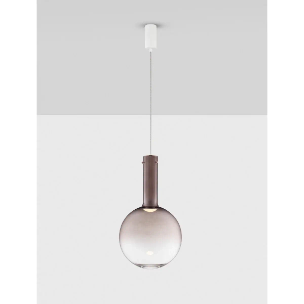 Szklana lampa sufitowa TORCENA LE45187 LED 8W 3000K brązowy